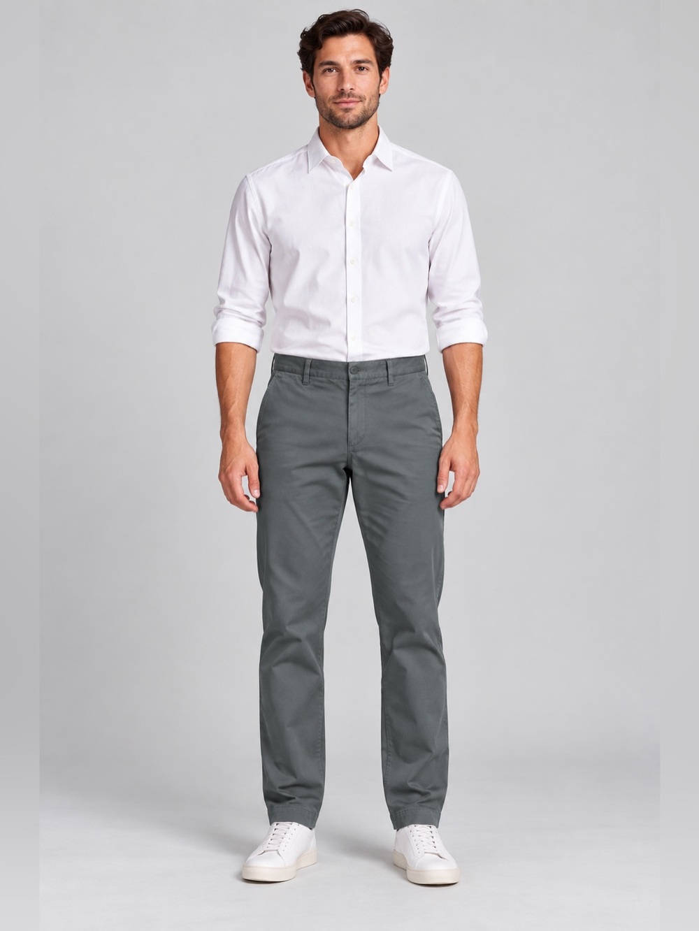 Banana Republic Aiden Slim Fit Rapid Movement Chinos 30x32 Sage Gray NWT